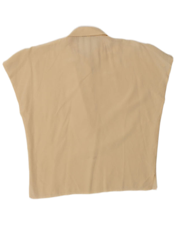 Blusa oversized Paolo Tonali feminina UK 10 pequena bege