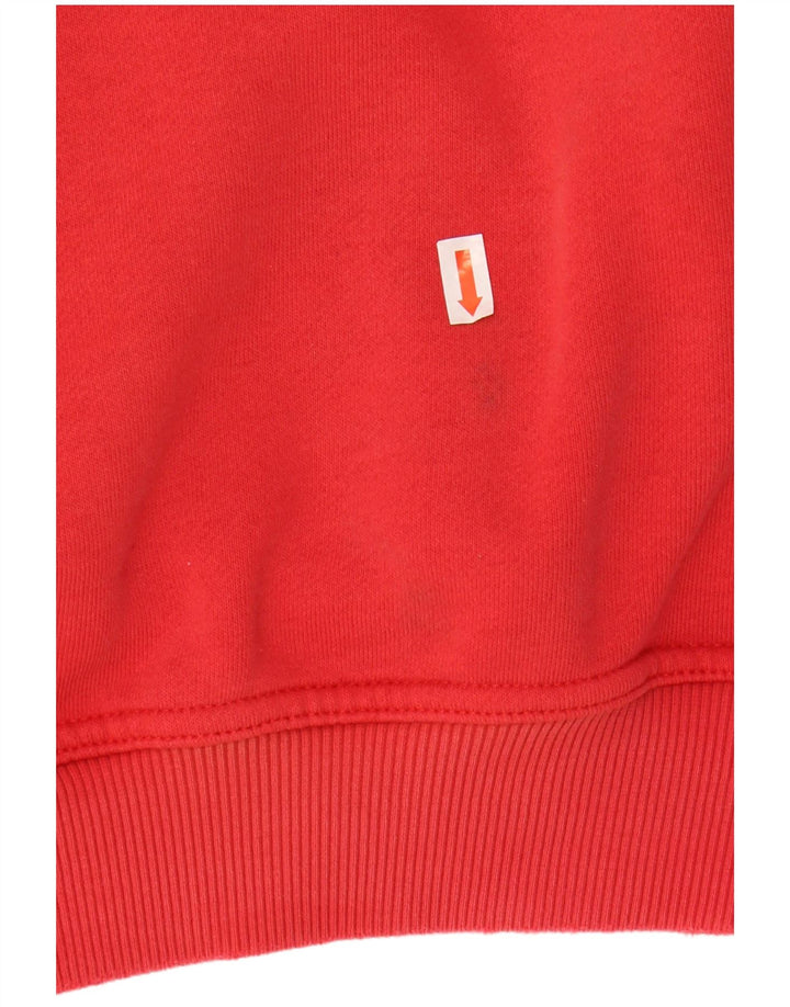 KUKRI Mens Graphic Hoodie Jumper Large Red Cotton