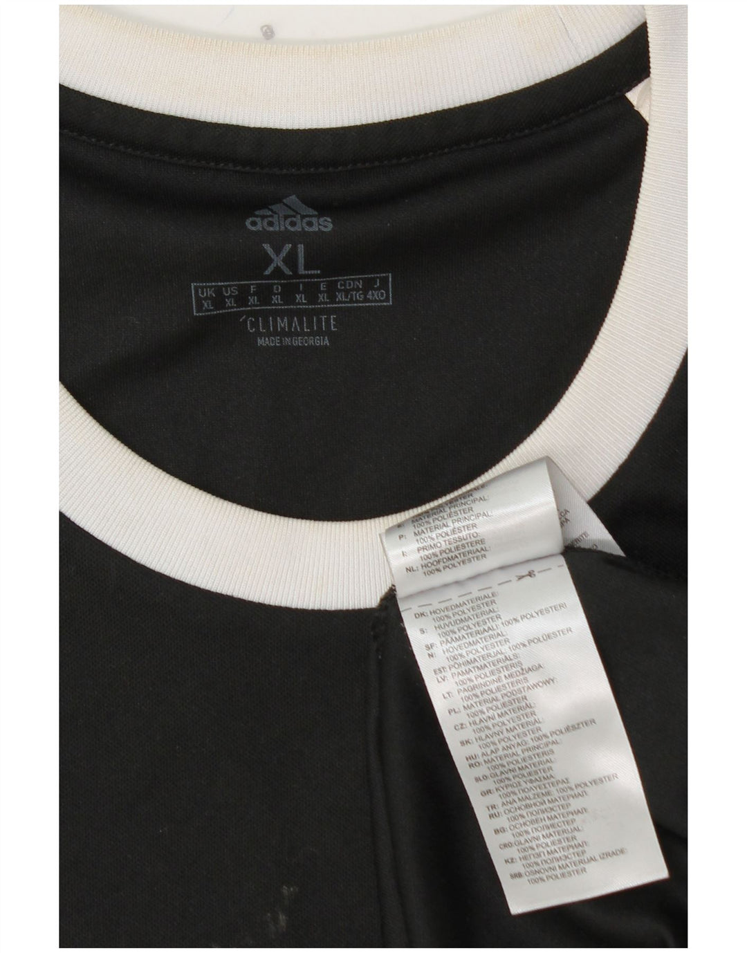 Camiseta Adidas Masculina Climalite Top XL Preto Poliéster