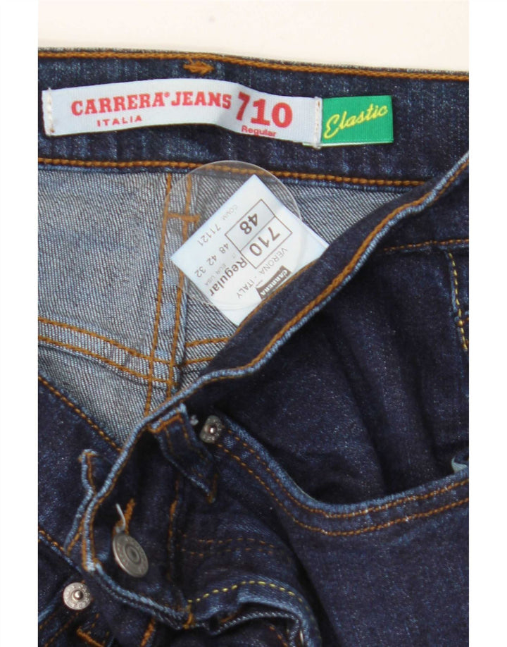 Carrera Masculino Regular Straight Jeans IT 48 Médio W32 L34 Azul Marinho Algodão
