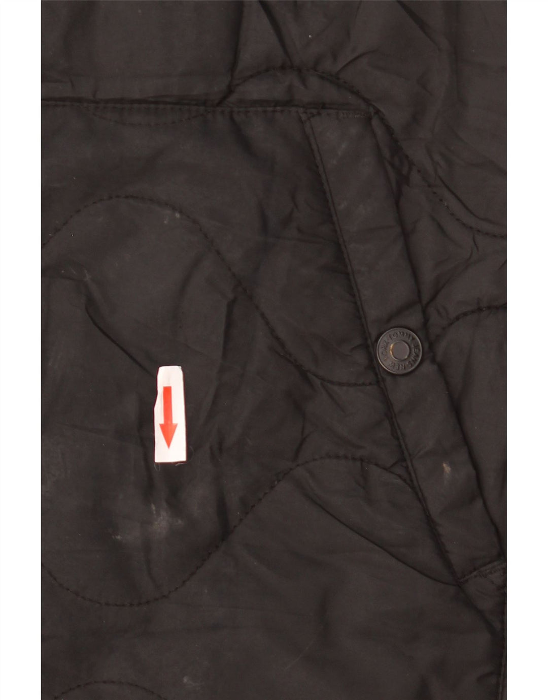 Casaco acolchoado oversized feminino Tommy Hilfiger Reino Unido 10 pequeno poliéster preto