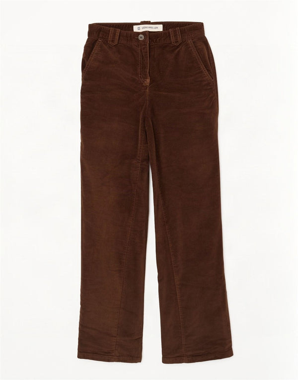 Calça casual feminina Gap Stretch Bootcut veludo W30 L30 marrom