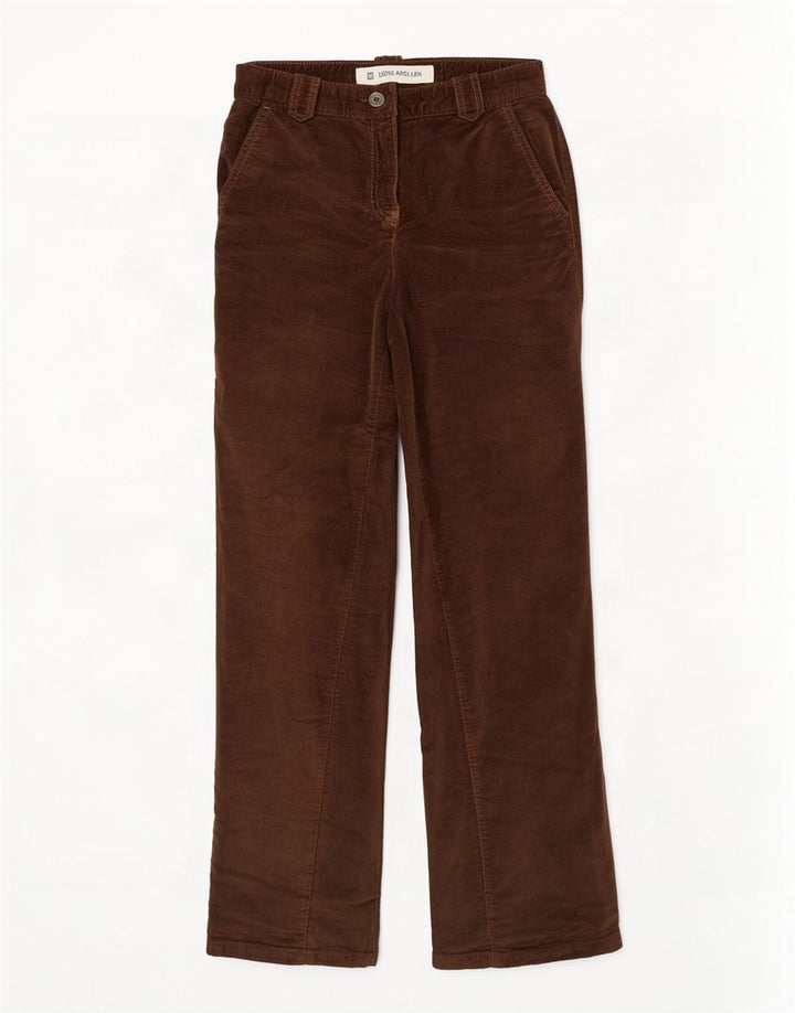 Calça casual feminina Gap Stretch Bootcut veludo W30 L30 marrom