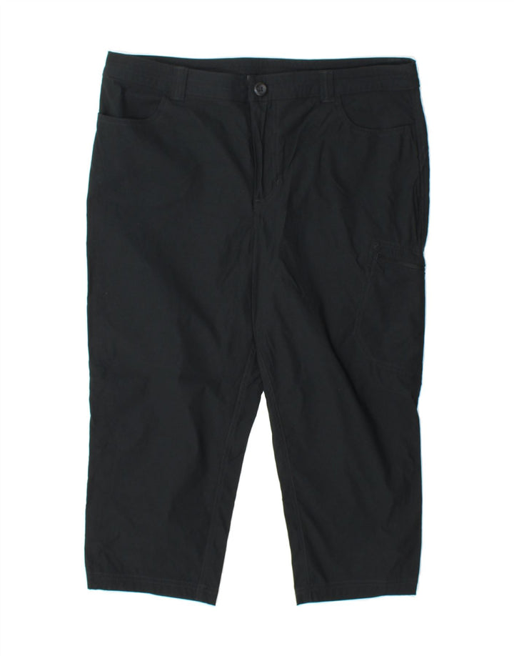 EDDIE BAUER Womens Cargo Capri Trousers US 12 Large W36 L20 Black Nylon Vintage Eddie Bauer and Second-Hand Eddie Bauer from Messina Hembry 