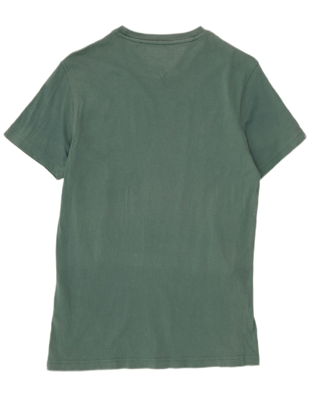 Camiseta masculina Tommy Hilfiger top pequeno algodão verde