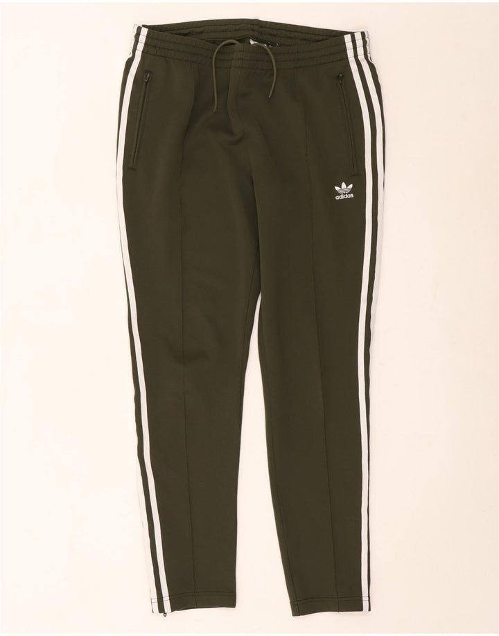Calças de treino femininas Adidas UK 14 grandes verdes