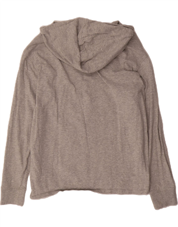 CHAMPION Womens Graphic Hoodie Jumper UK 16 Large Grey Vintage Champion and Second-Hand Champion from Messina Hembry 
