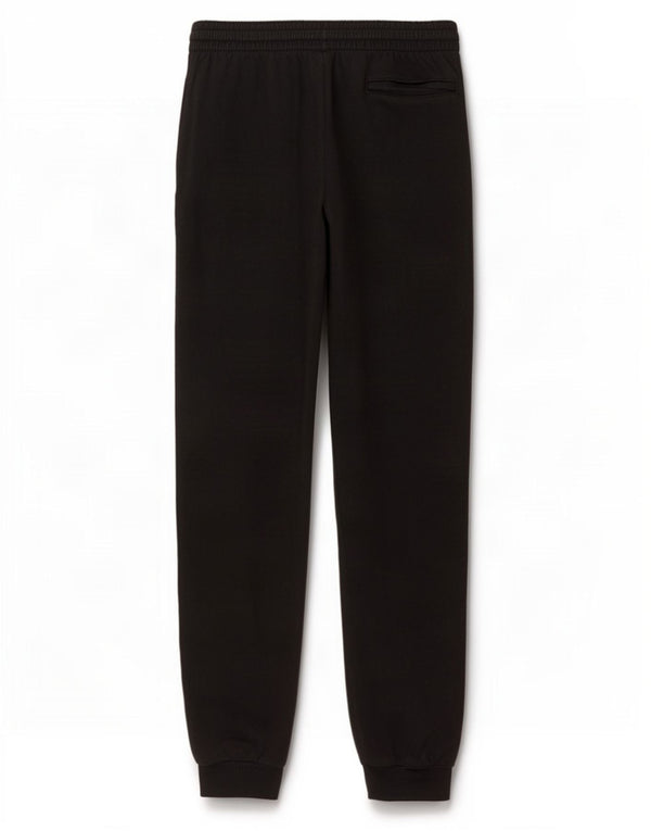 Adidas Womens Tracksuit Calças Joggers UK 12 Médio Algodão Preto