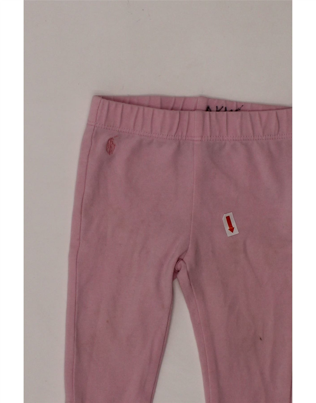 Leggings RALPH LAUREN para meninas de 9 a 12 meses de algodão rosa