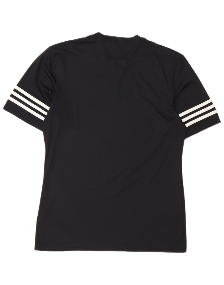 Adidas Mens Climalite Camiseta Top Médio Poliéster Preto