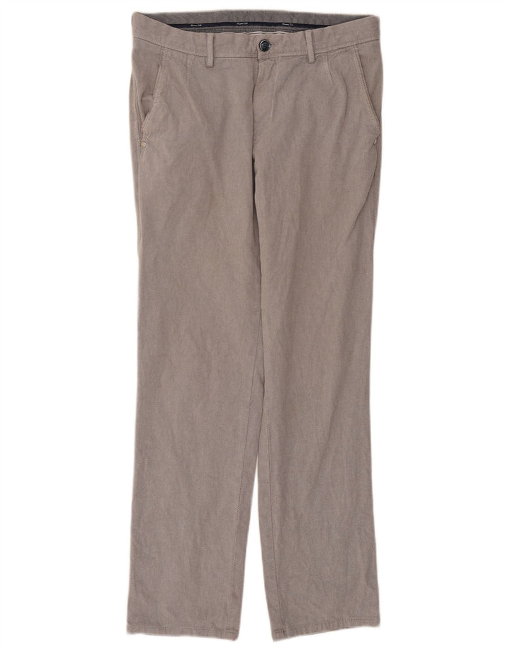 Calça Chino Masculino Massimo Dutti EU 38 Pequeno W30 L29 Cinza Argyle/Diamante