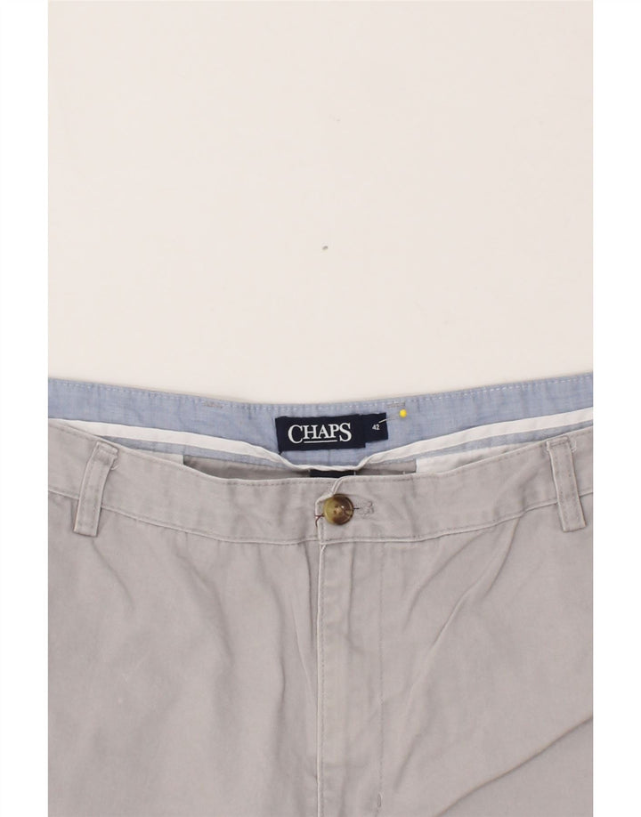 CHAPS Mens Chino Shorts W42 2XL Grey Cotton Vintage Chaps and Second-Hand Chaps from Messina Hembry 