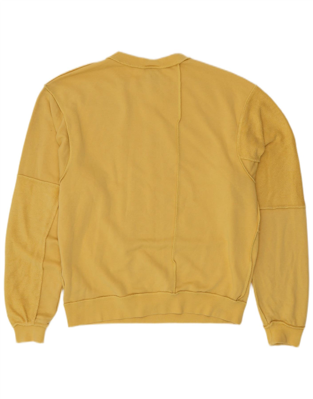 NIKE Mens Loose Fit Moletom Jumper XS Algodão Amarelo