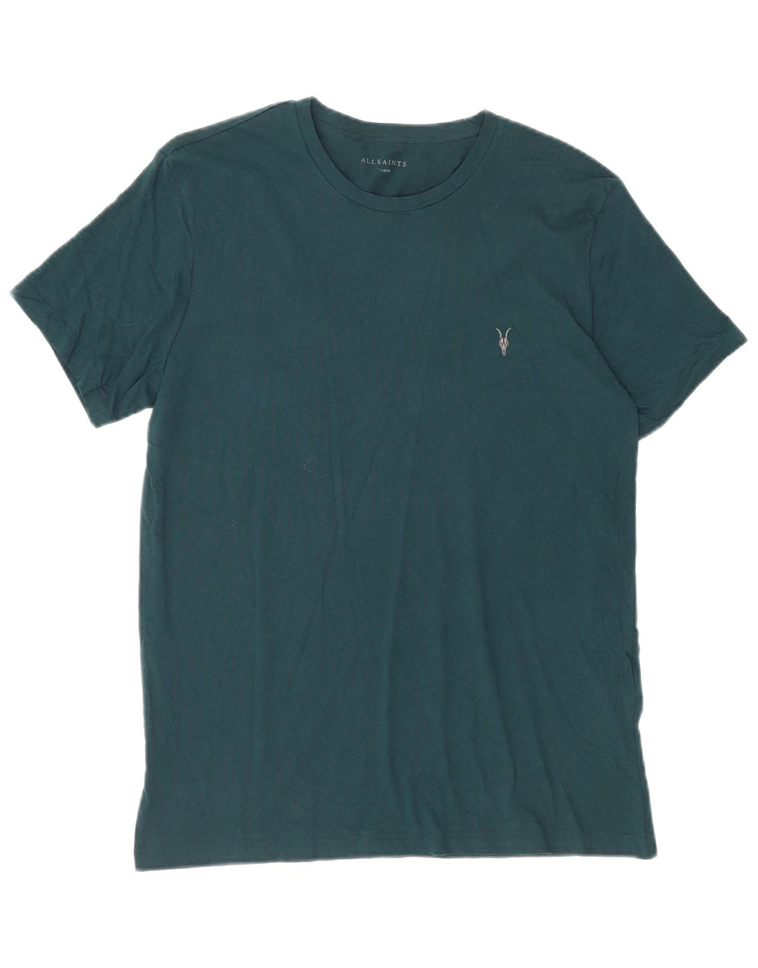 Camiseta masculina ALL SAINTS Top grande de algodão verde