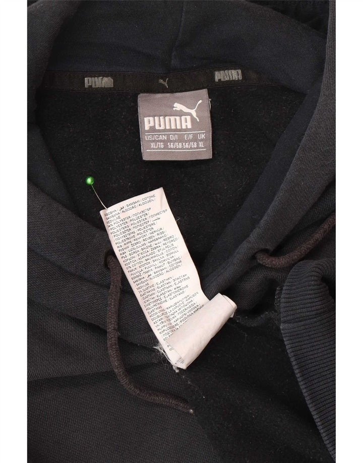 Puma Mens Hoodie Jumper XL Algodão Preto