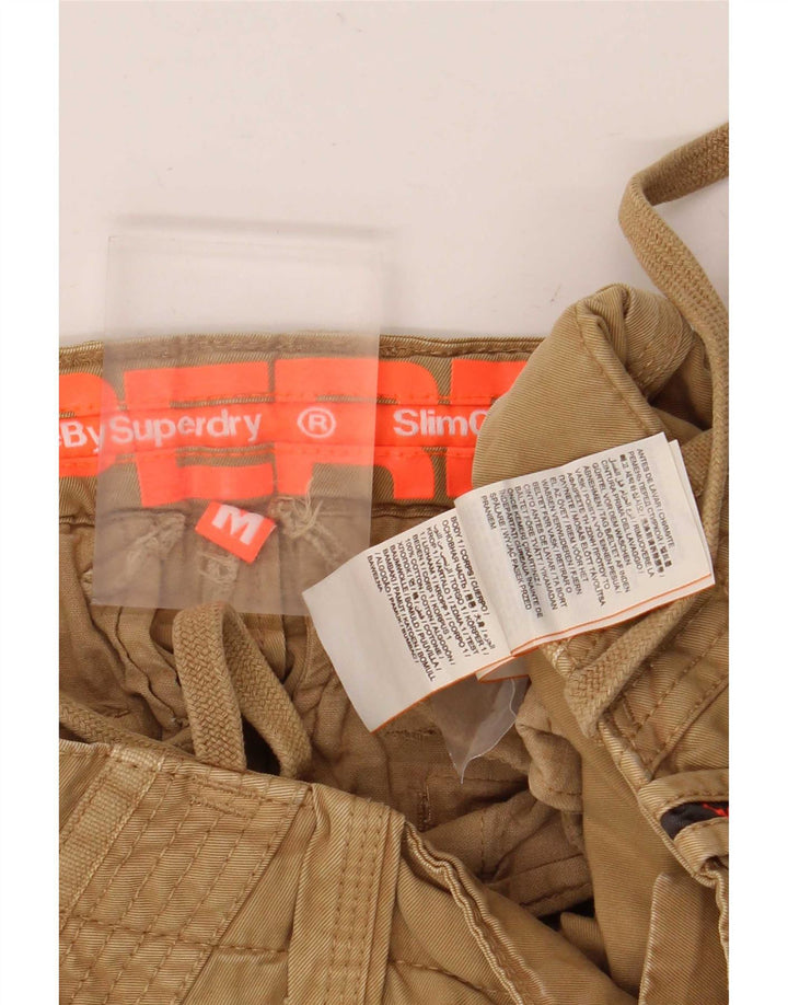 Superdry Mens Cargo Shorts Médio W36 Algodão Bege