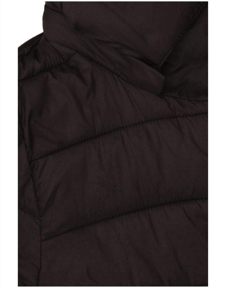 Casaco acolchoado com capuz feminino Hobbs UK 12 médio preto poliamida