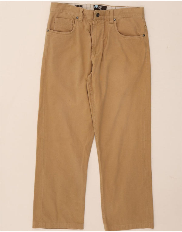 Calça casual reta masculina Timberland W34 L26 bege