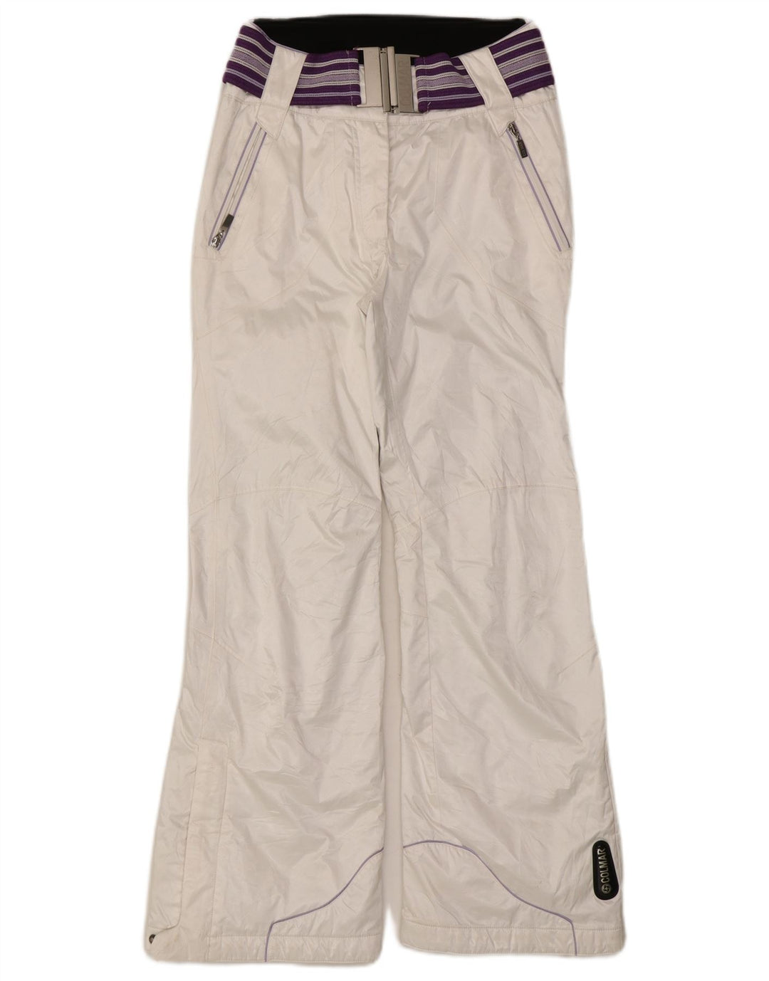 Calça de esqui feminina Colmar IT 42 médio W28 L29 poliéster branco esportivo