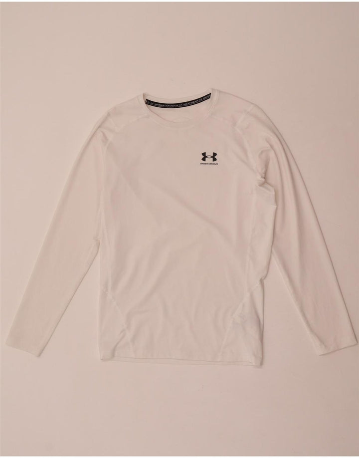 Under Armour Masculino Heat Gear Top Manga Longa XL Poliéster Branco