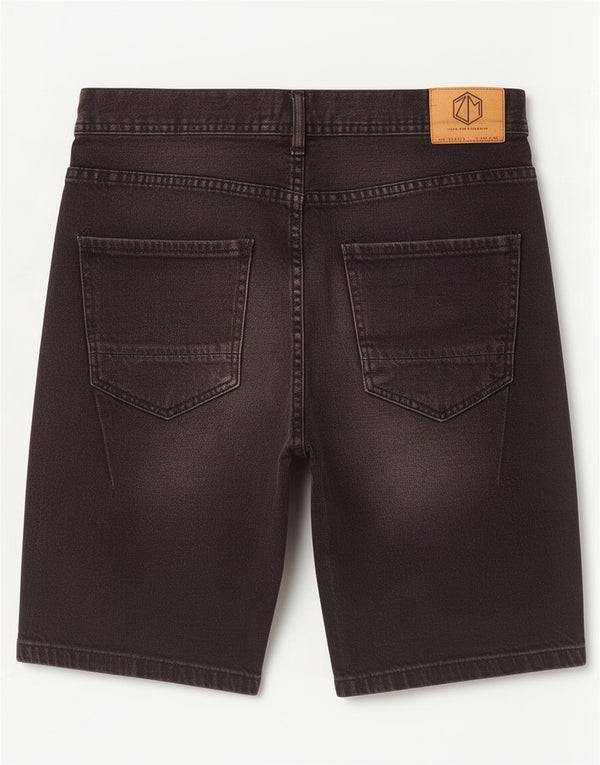 Zara Mens Denim Shorts EU 38 Pequeno W30 Algodão Preto