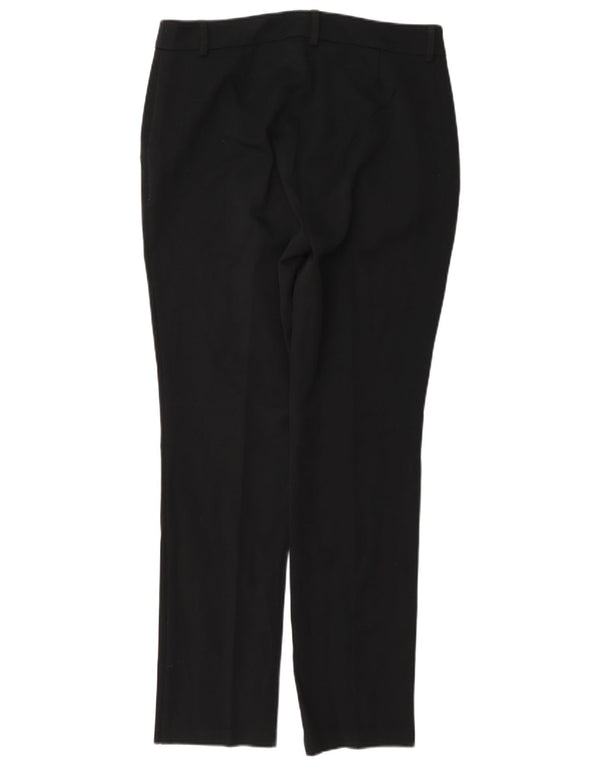 Calça casual justa feminina Marks & Spencer Reino Unido 12 médio W30 L30 preta