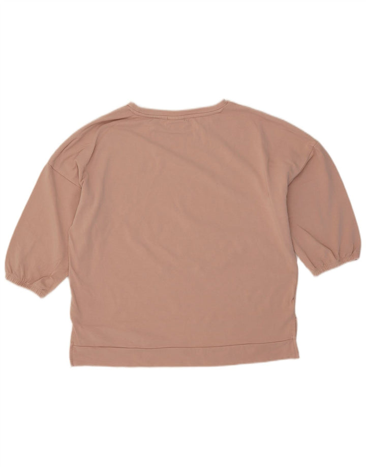 Suéter Ellesse feminino manga 3/4 oversized Reino Unido 10 pequeno rosa