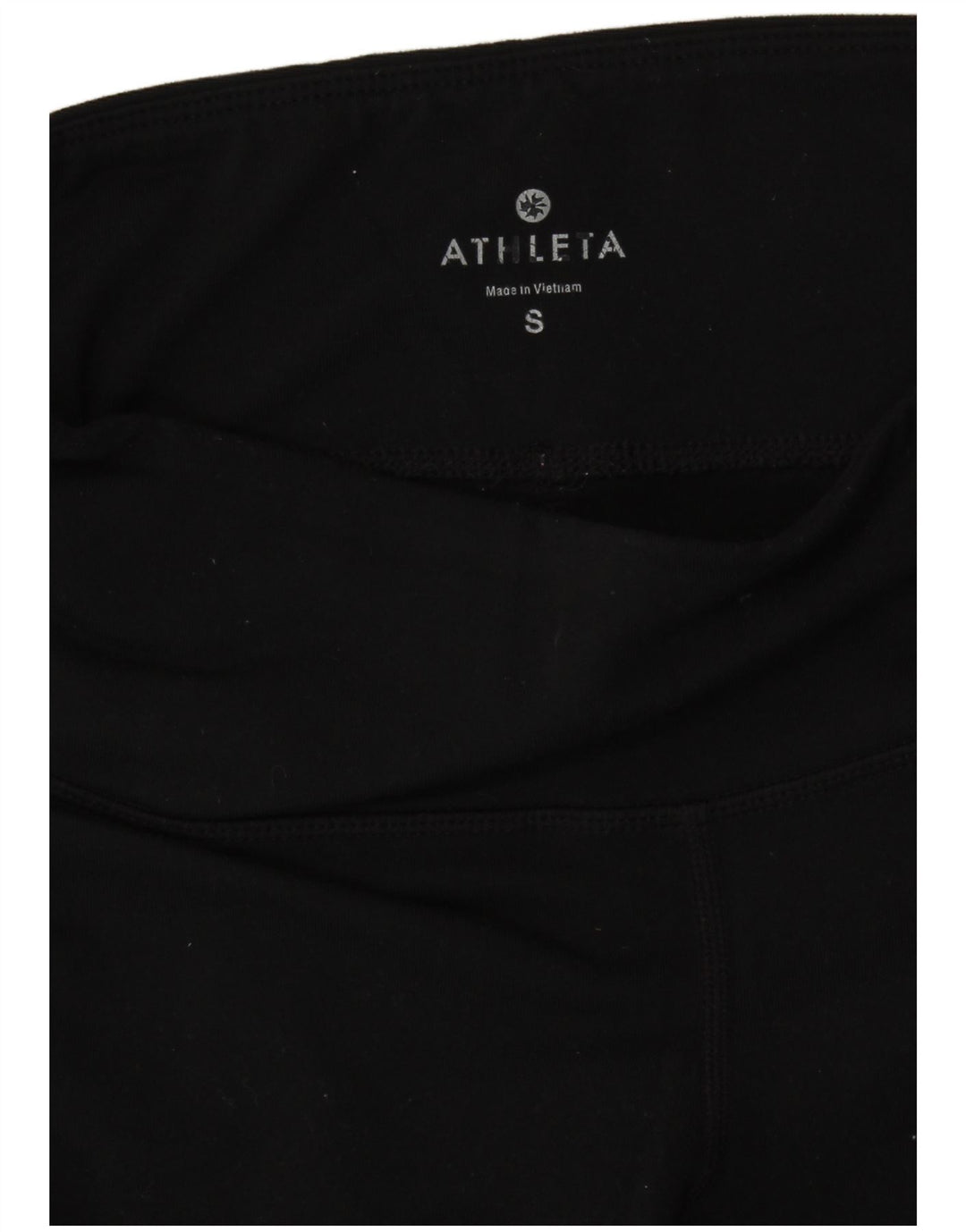 Shorts esportivos femininos ATHLETA UK 8 pequeno poliéster preto