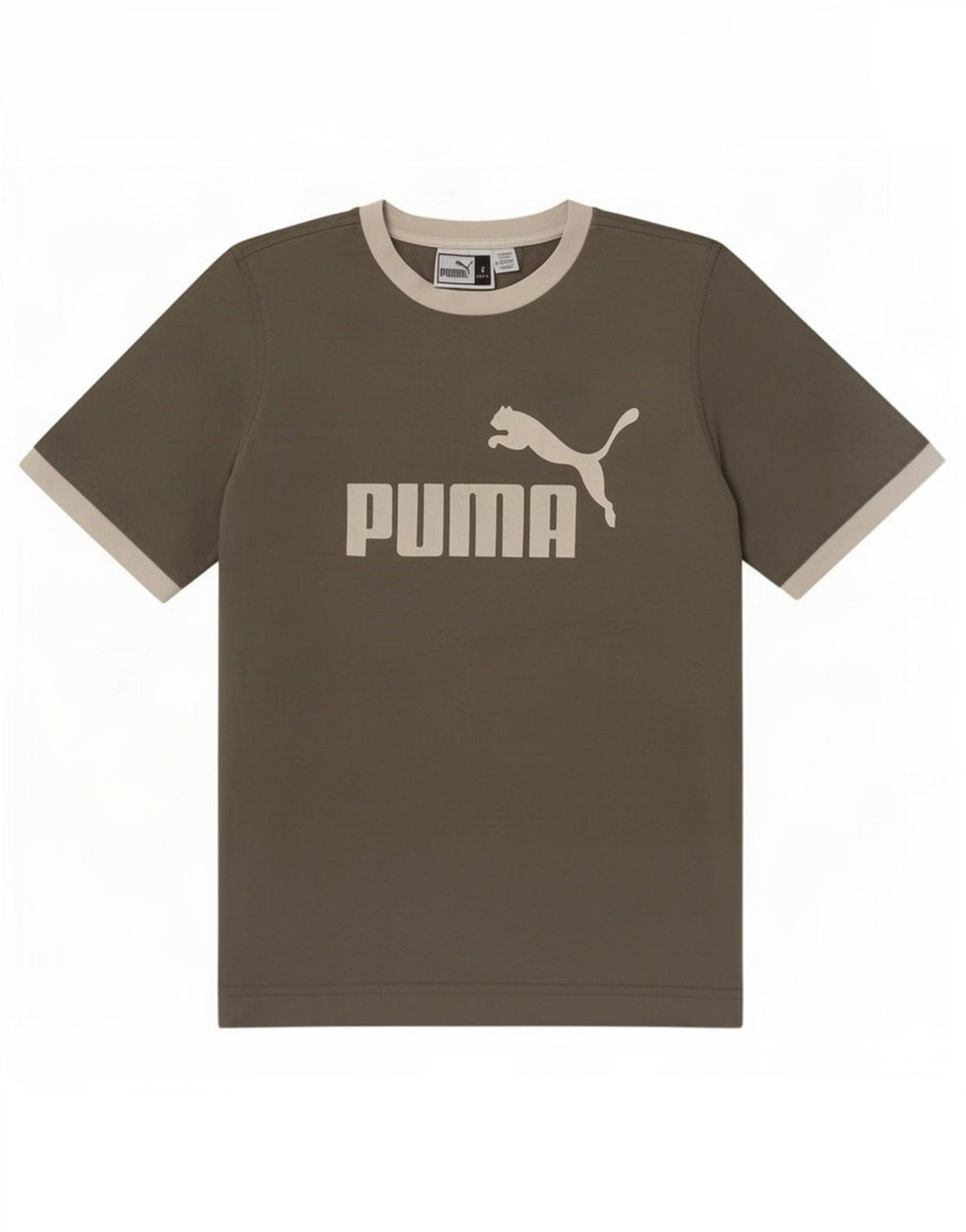 Puma Camiseta Masculina Graphic Top Pequeno Cinza