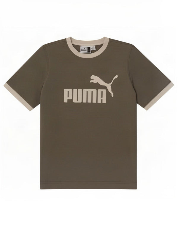 Puma Camiseta Masculina Graphic Top Pequeno Cinza