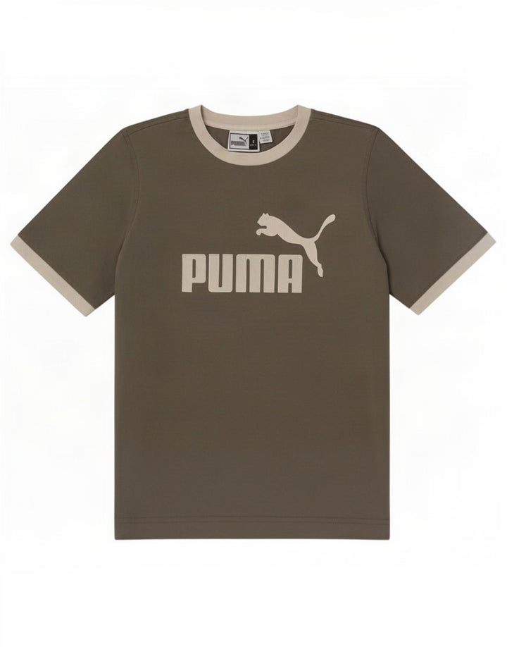 Puma Camiseta Masculina Graphic Top Pequeno Cinza