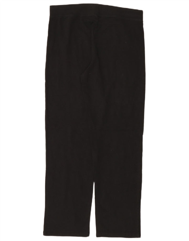 Calça de treino feminina Marks & Spencer Reino Unido 14 grande algodão preto