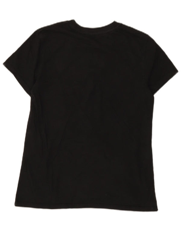 Camiseta feminina Levi's Top UK 10 pequena algodão preto
