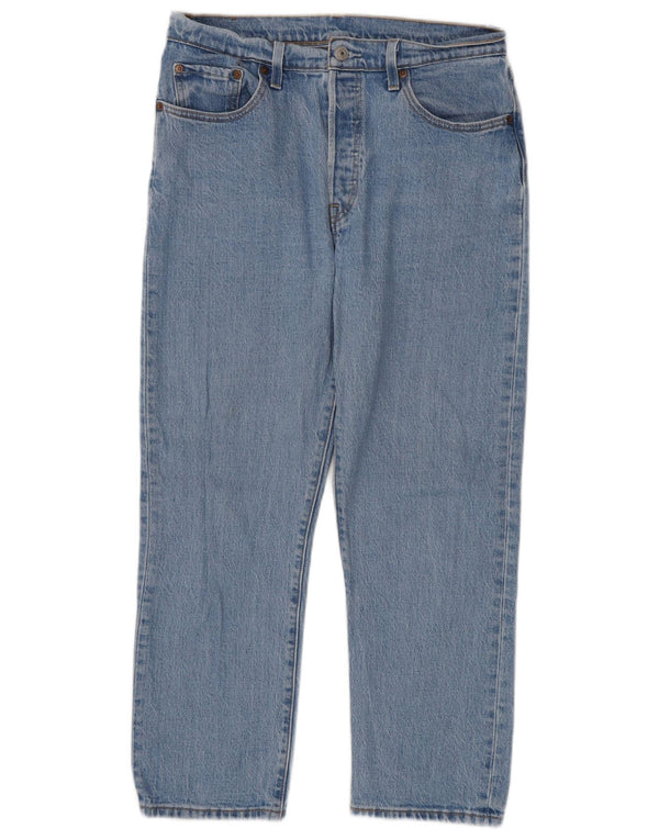 Calça jeans masculina Levi's 501 Straight W29 L26 azul algodão