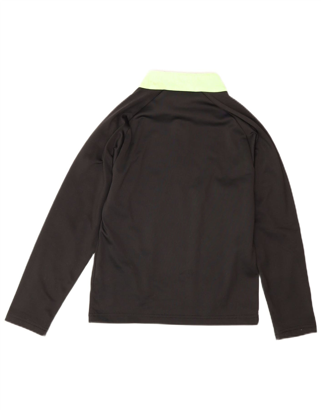 Puma Meninos Zip Neck Pulôver Treino Top 7-8 Anos Preto Colorblock