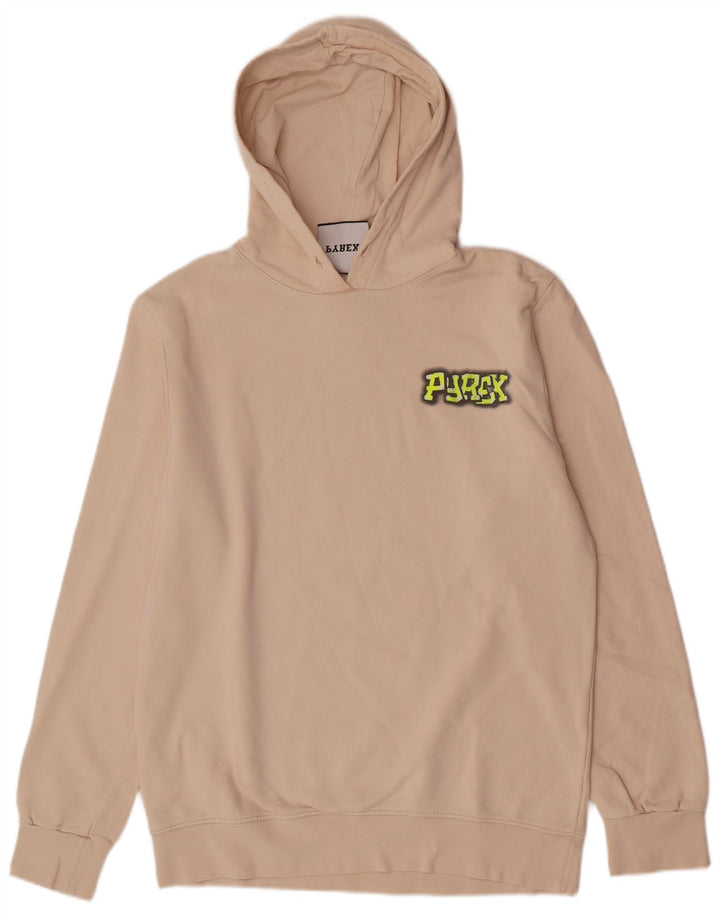 Jumper com capuz gráfico masculino Pyrex XL algodão bege