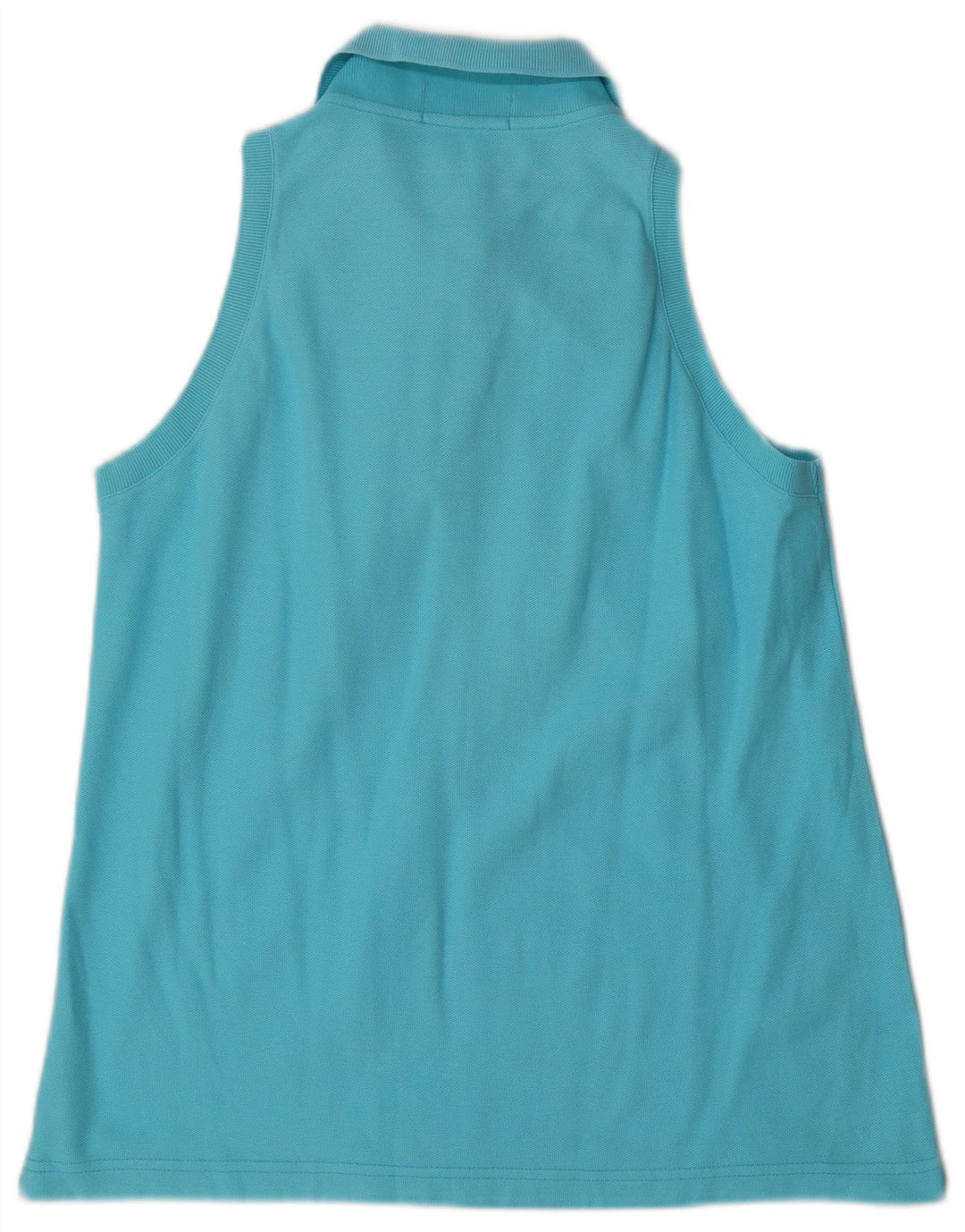 Camisa polo feminina sem mangas FILA IT 46 grande algodão azul