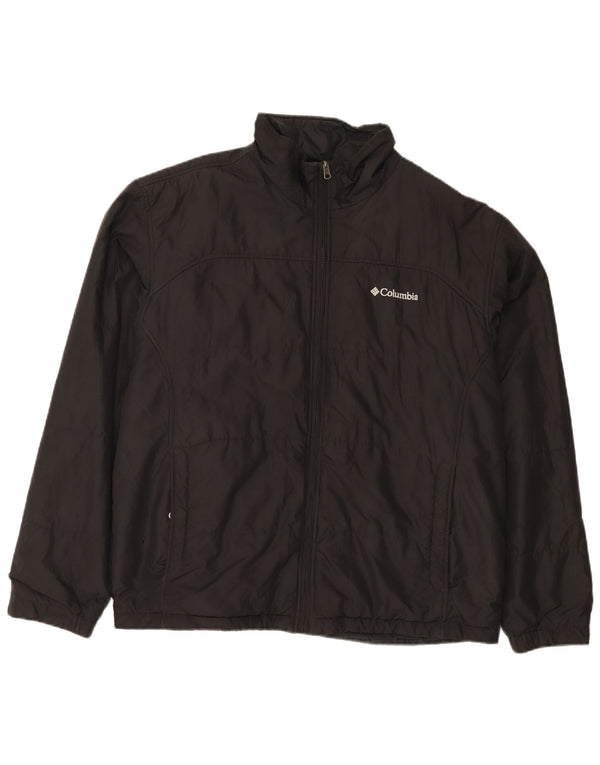 Columbia Mens Interchange Liner Bomber Jacket UK 42 XL Black Polyester