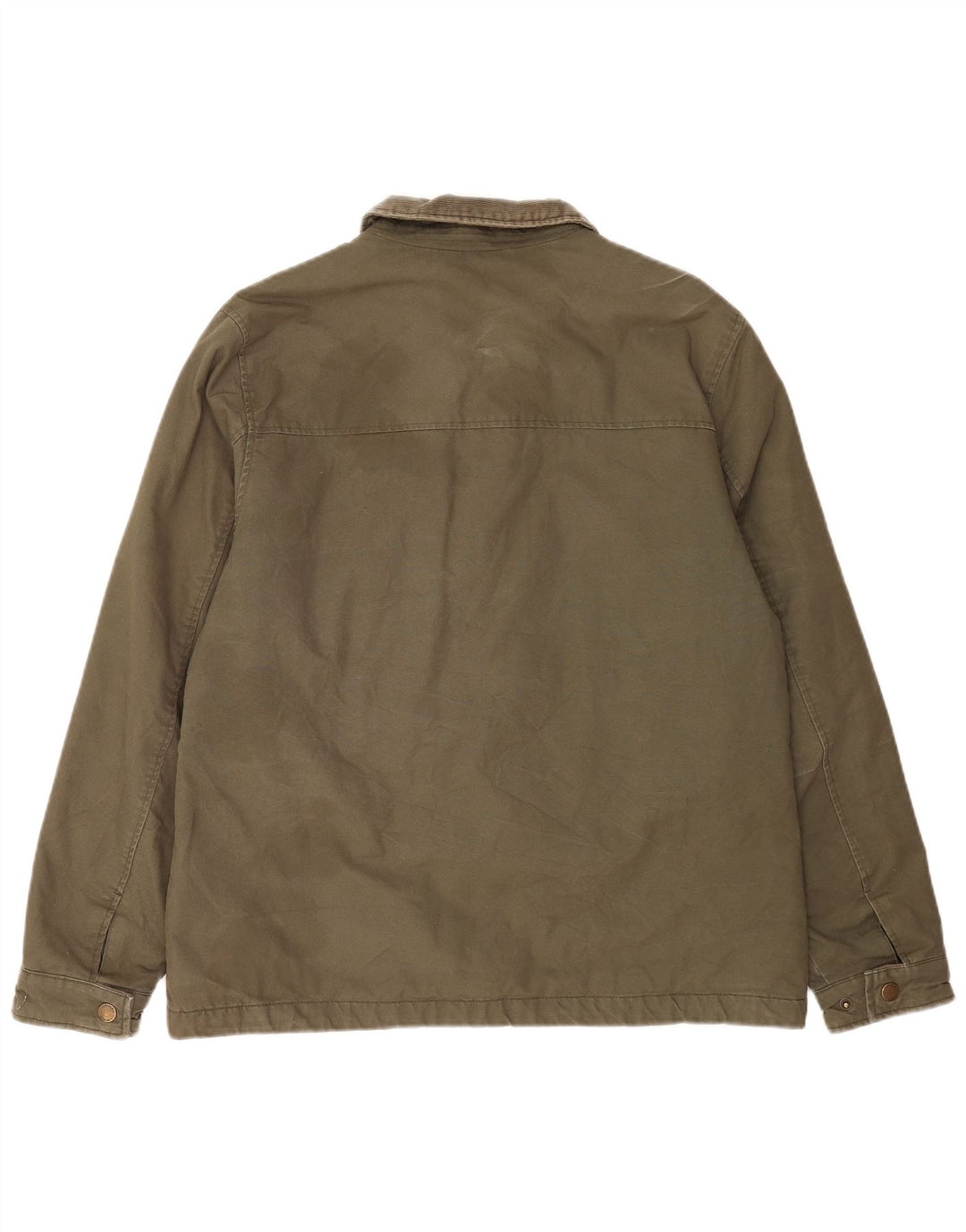 Jaqueta utilitária masculina Lincoln UK 40 grande algodão cáqui