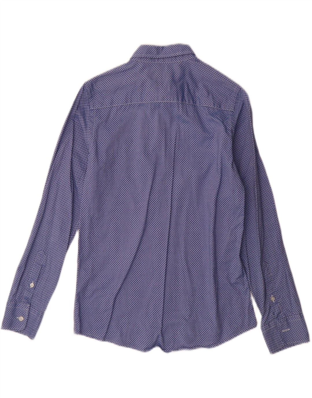 Camisa masculina FRED PERRY 11-12 anos algodão manchado azul