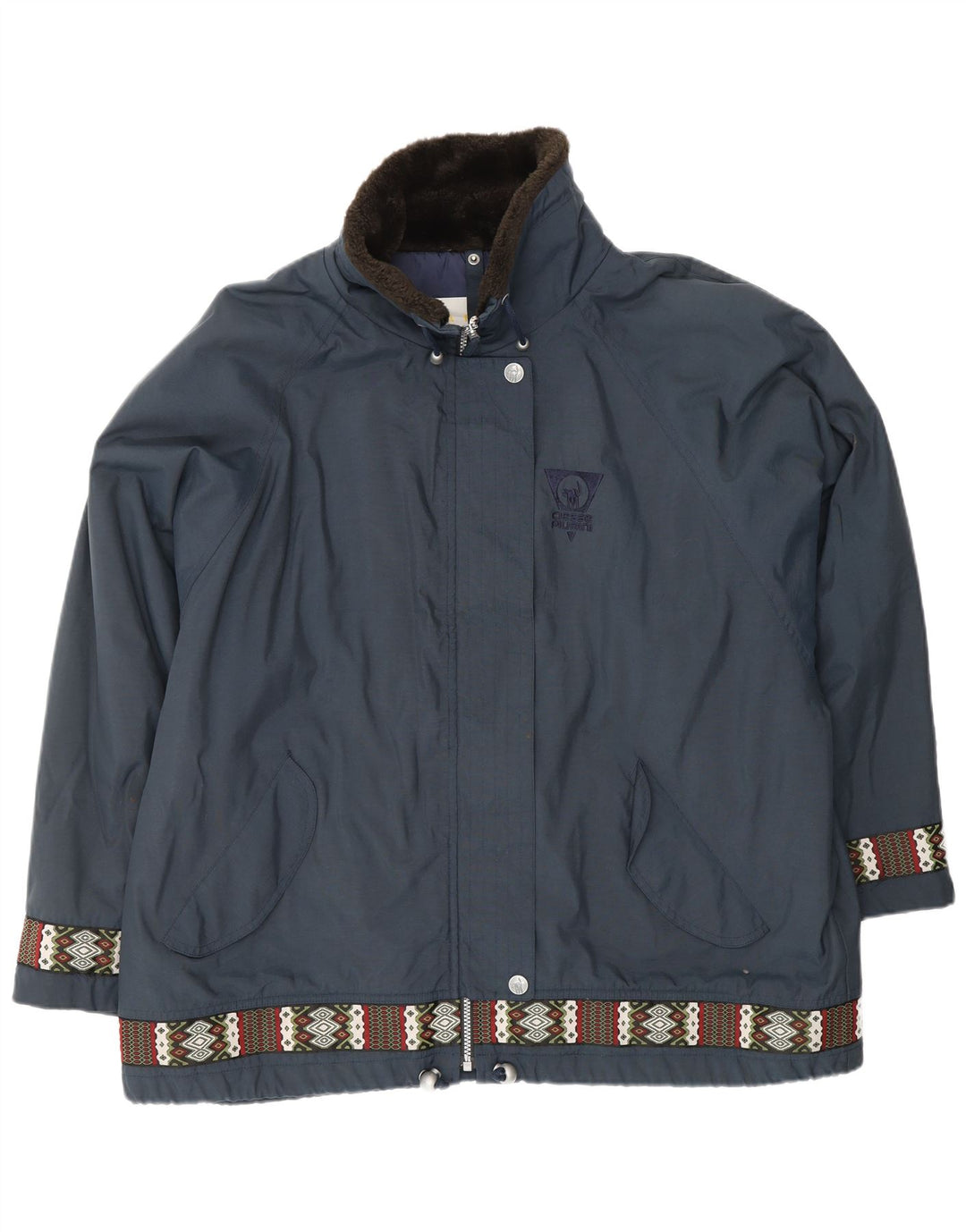 Jaqueta corta-vento feminina grande CIESSE PIUMINI tamanho 48 grande azul marinho