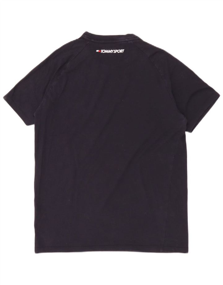 Camiseta masculina Tommy Hilfiger Top médio algodão azul marinho