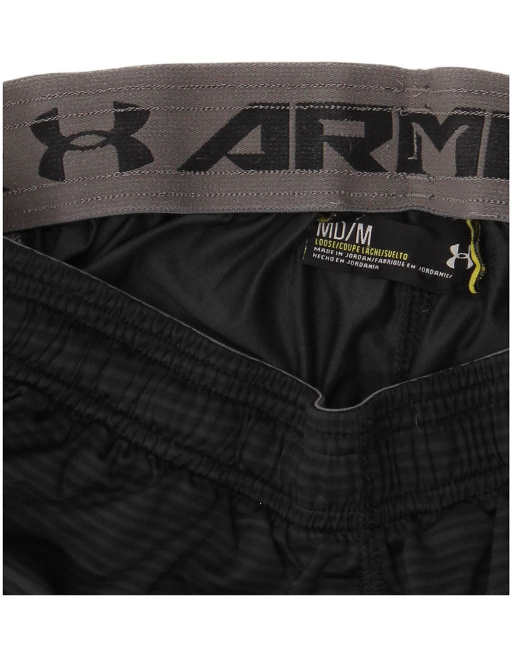 Shorts esportivos masculinos Under Armour Graphic médio preto listrado