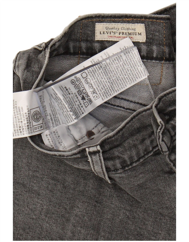 LEVI'S Masculino 511 Shorts Jeans W29 Algodão Cinza Médio
