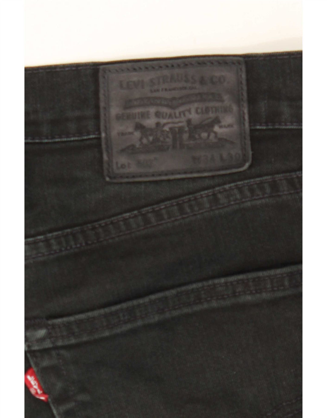 Calça jeans masculina Levi's 502 Tapered W34 L30 preta