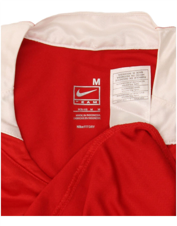 Camiseta feminina Nike Fit Dry Top US 8/10 Medium Red Colourblock Poliéster
