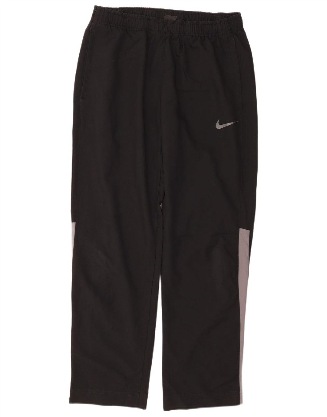 Calça de treino masculina NIKE Dri Fit grande preto colorblock poliéster