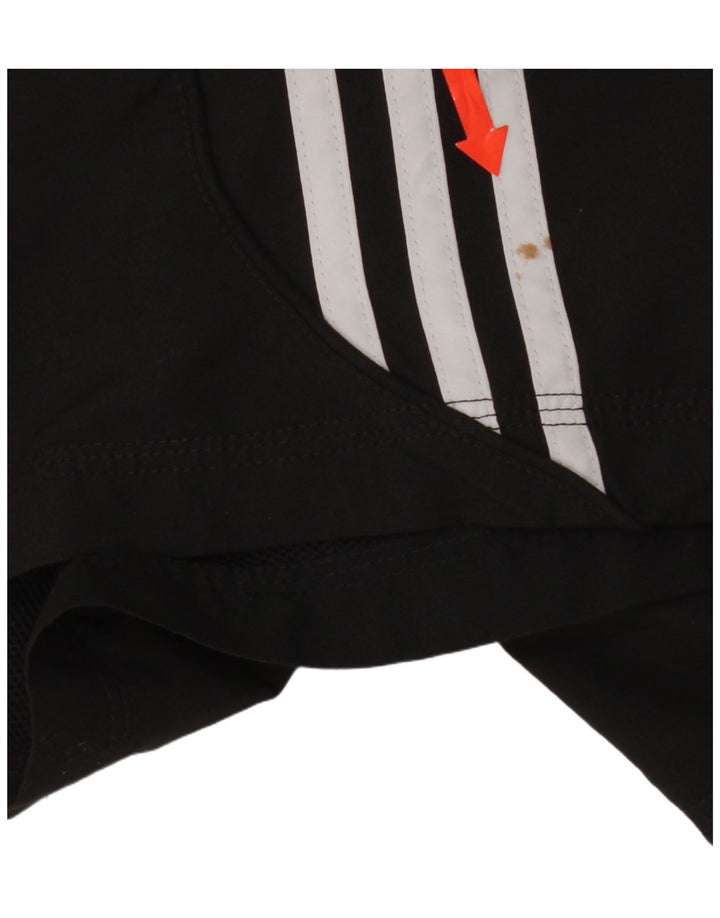 Shorts esportivos masculinos Adidas grande poliéster preto