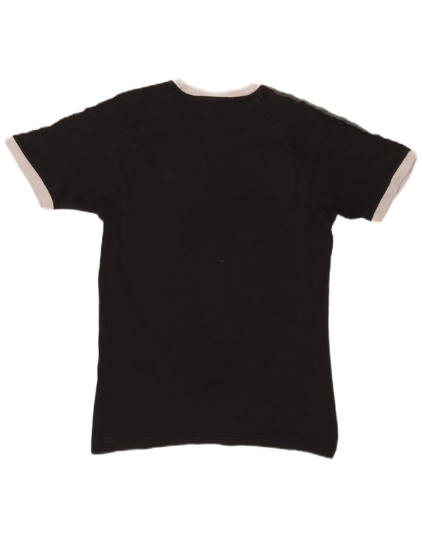 Adidas Mens Camiseta Top Pequeno Preto