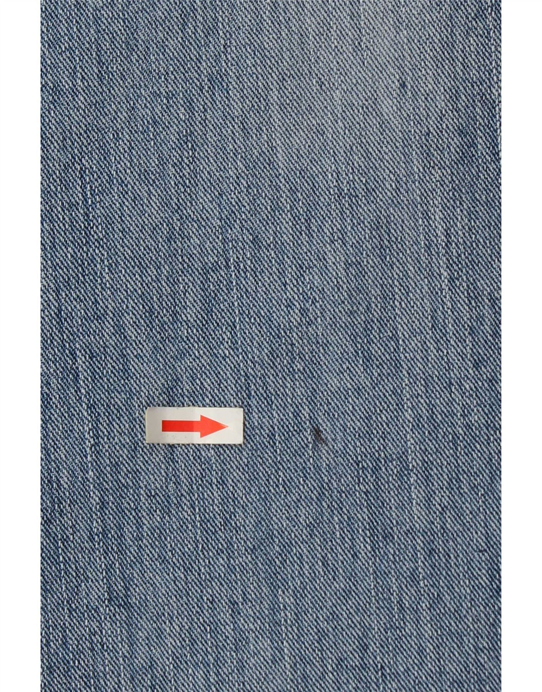 Jeans feminino vintage queimado IT 40 pequeno W27 L31 azul